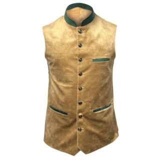 Bavarian Trachten Vest Golden - Mr Lederhosen