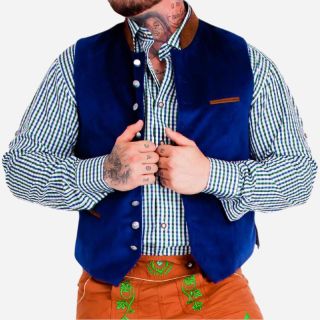 Herren Freizeitweste Bierfestweste für Bayerisches Oktoberfest - Mr lederhosen