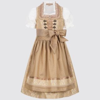 Girls Bavarian Dirndl Donnatella Yellow with Blouse